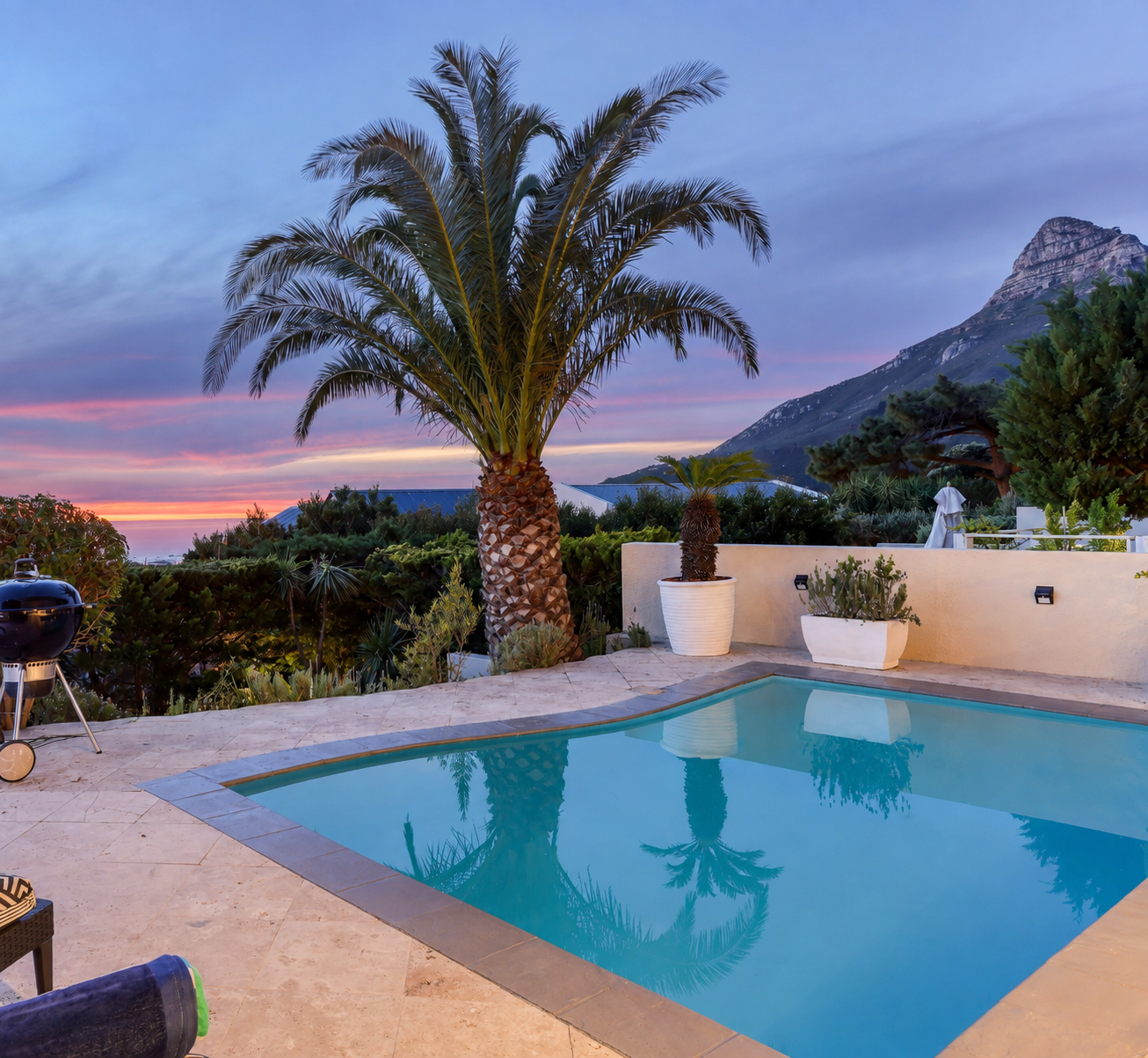 Solara private pool and sunset ocean view
